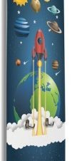 Διαστημόπλοιο και πλανήτες, Παιδικά, Κρεμάστρες & Καλόγεροι, 45 x 138 εκ.