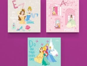 Every day is a princess day!, Παιδικά, Mini Set καμβάς, 25 x 25 εκ.