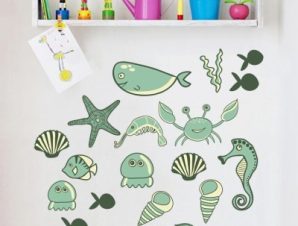 Θάλασσα, Παιδικά, Mini Pack αυτοκόλλητα, 100×100 cm