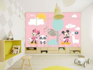 O Mickey και η Minnie στην εξοχή, Παιδικά, Αυτοκόλλητα ντουλάπας, 100 x 100 εκ.
