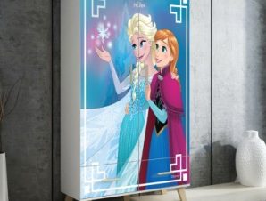 Χαρούμενες αδρεφές, Frozen, Παιδικά, Αυτοκόλλητα ντουλάπας, 100 x 100 εκ.