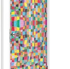 Χαρούμενο μοτίβο, Παιδικά, Αυτοκόλλητα πόρτας, 60 x 170 εκ.