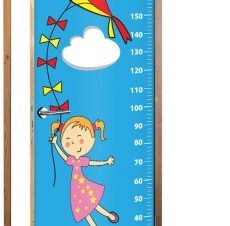 Κοριτσάκι με Χαρταετό Υψόμετρο, Παιδικά, Αυτοκόλλητα πόρτας, 60 x 170 εκ.