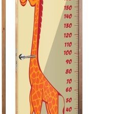 Χαρούμενη Καμηλοπάρδαλη Υψόμετρο, Παιδικά, Αυτοκόλλητα πόρτας, 60 x 170 εκ.