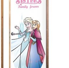Sisters, Family forever, Frozen, Παιδικά, Αυτοκόλλητα πόρτας, 60 x 170 εκ.