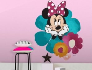 Χαμογελαστή Minnie Mouse!, Παιδικά, Αυτοκόλλητα τοίχου, 48 x 60 εκ.